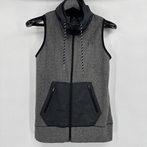 UNDER ARMOUR COLD GEAR INFRARED HYBRID XS Gray VEST‎ FULL ZIP SURVIVOR